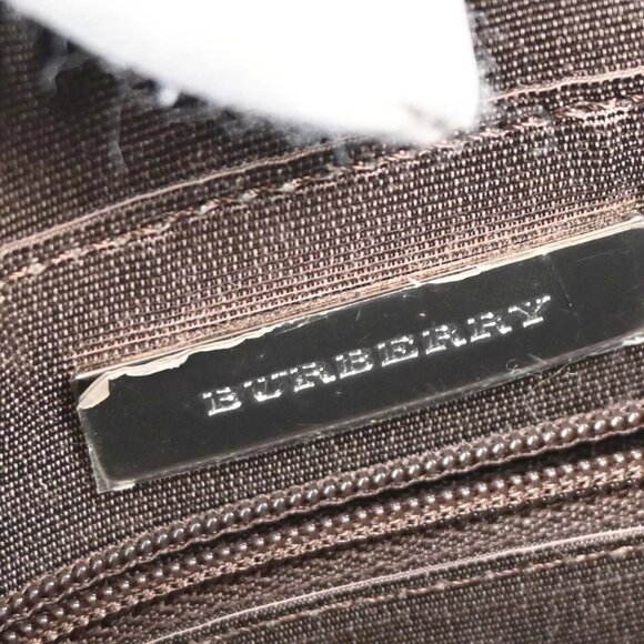 Burberry Beige Canvas Burberry Check Tote Handbag 166521 - Picture 9 of 9